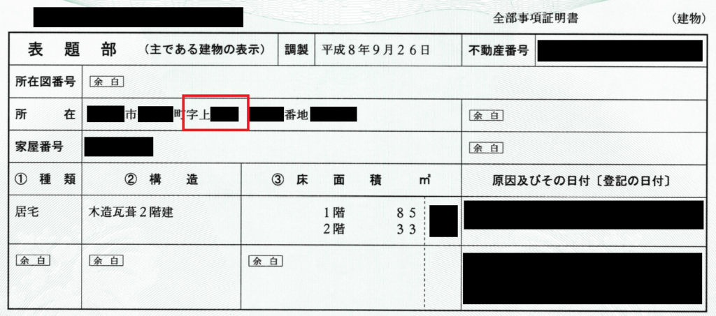 登記事項証明書