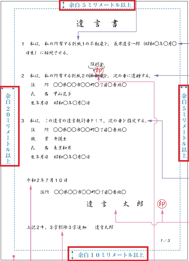 法務局保管対応の『遺言書』の書き方を７ステップでかんたん解説！